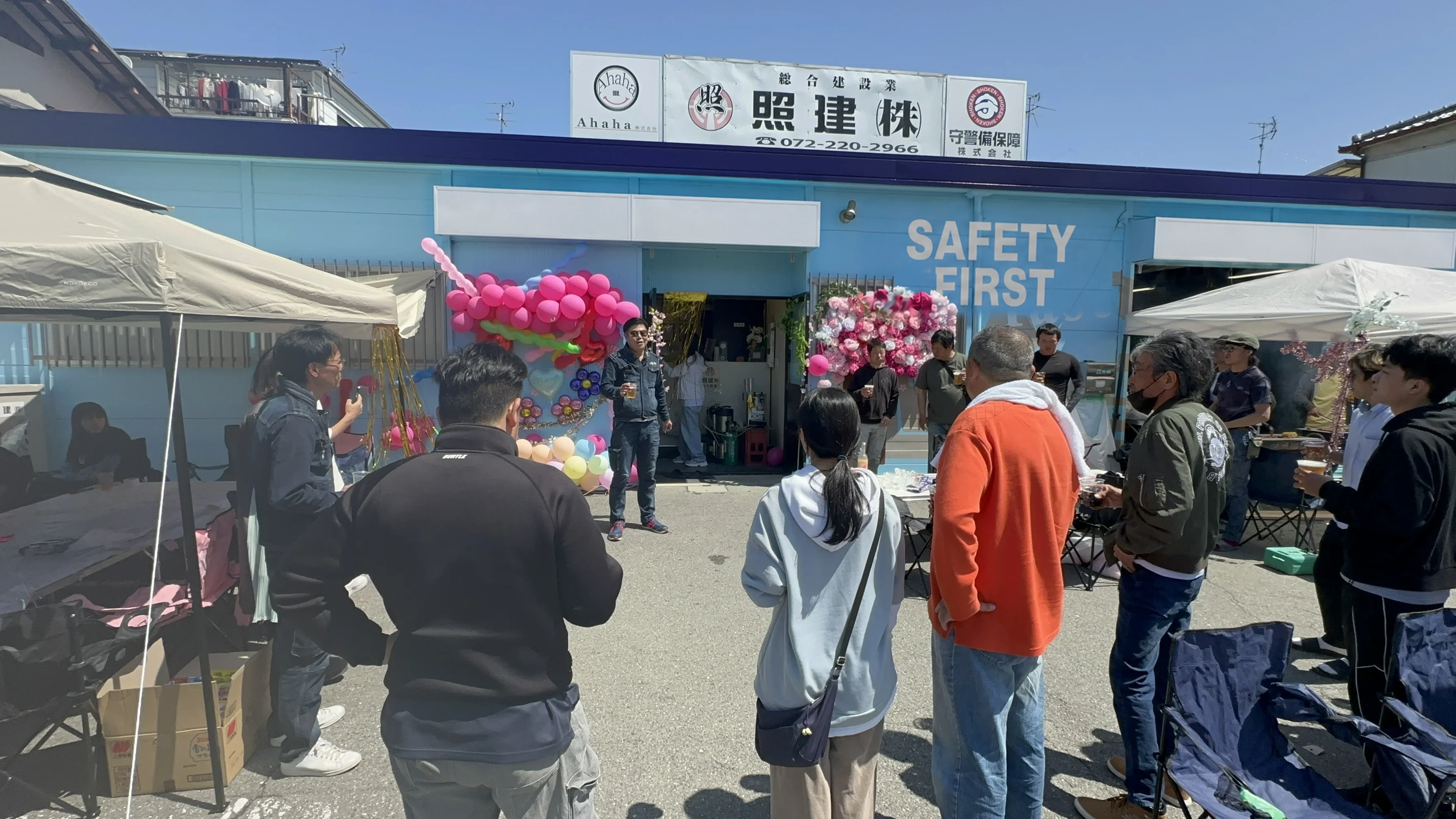 お花見会場の様子